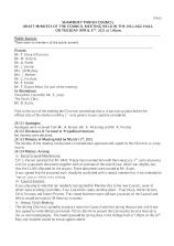 Shawbury Council - Draft minutes April 8th 2025